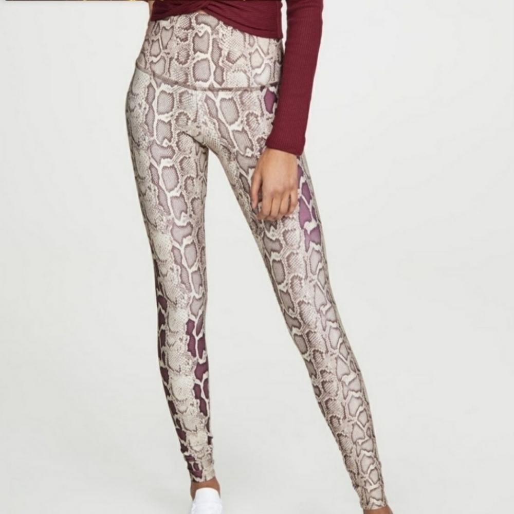 Onzie snakeskin print Fitness Workout Yoga legging XS